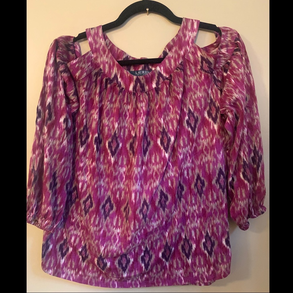 Batik Style Blouse by Lauren. L